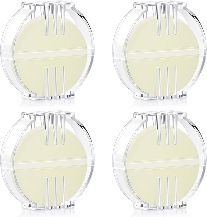 Maitys 4 Pcs Thread Wax Thread Conditioner Beeswax for Hand Sewing Embroidery Beeswax Floss Conditioner for Quilting Sewing Strengthening Line Embroidery Wax (Colorless,Clear Case)