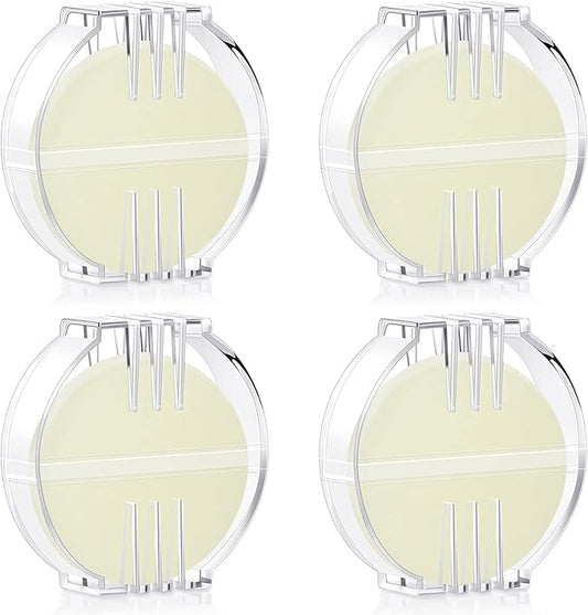 Maitys 4 Pcs Thread Wax Thread Conditioner Beeswax for Hand Sewing Embroidery Beeswax Floss Conditioner for Quilting Sewing Strengthening Line Embroidery Wax (Colorless,Clear Case)