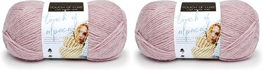 (1 Skein) Lion Brand Yarn Touch of Alpaca Yarn, Blush (Pack of 2)