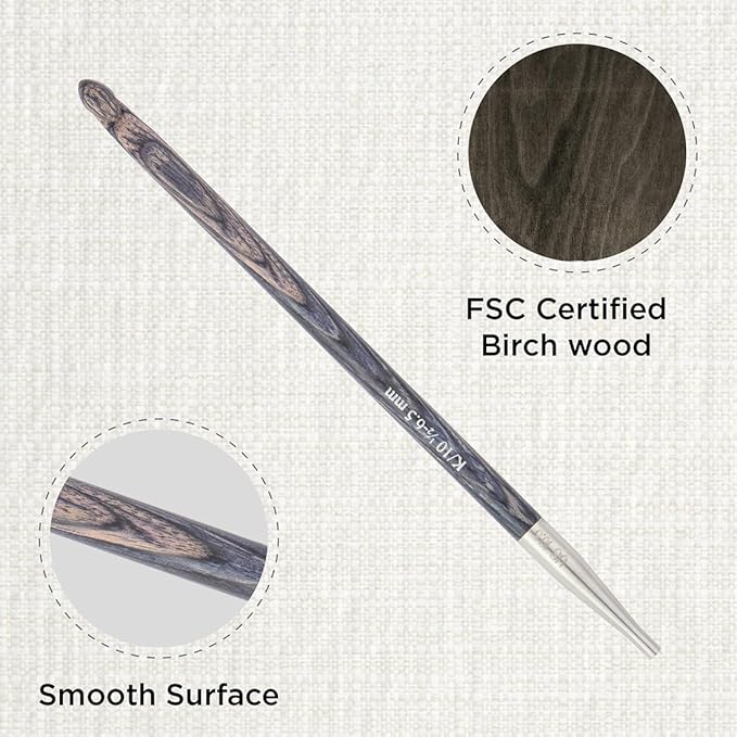 KnitPro Dreamz Afghan/Tunisian Crochet Hook | US Size K (6.5mm)