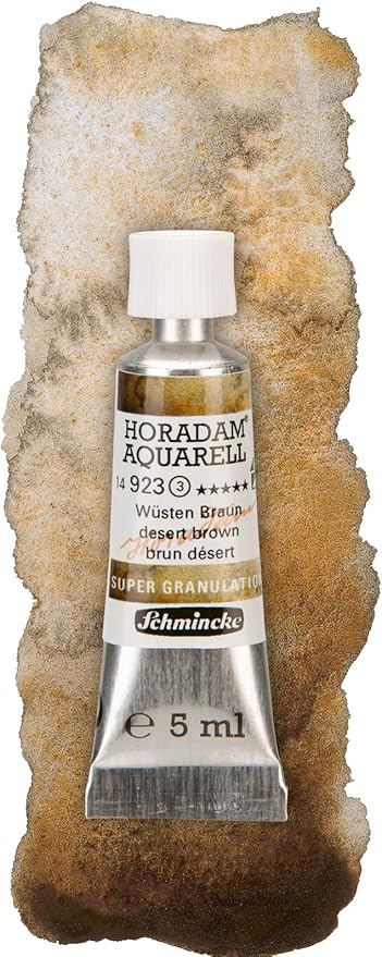 Schmincke Horadam® Aquarell, Super Granulation Trio Desert, 5 ml Tubes, 74 620 097, Cardboard Set, Very Strong Granulating colors, Finest, Super Granulating Watercolors