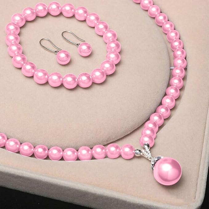2116PCS Beads for Bracelets Pink Pearl Bracelet Making Kit Bracelet Kits Bracelet Bead Kits Small Pearl Beads and Gold Bead Beading Kit for Bracelets Jewelry Making Kit for Adult