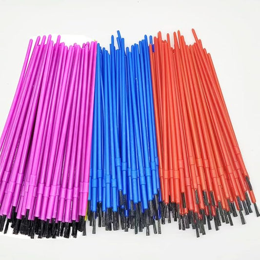 150pcs Plastic Paint Brushes Set Acrylic Paint Brushes Watercolor Brushes Colorful Detail Painting Kit Art Supplies for Educational & Learning Activity, 170mm