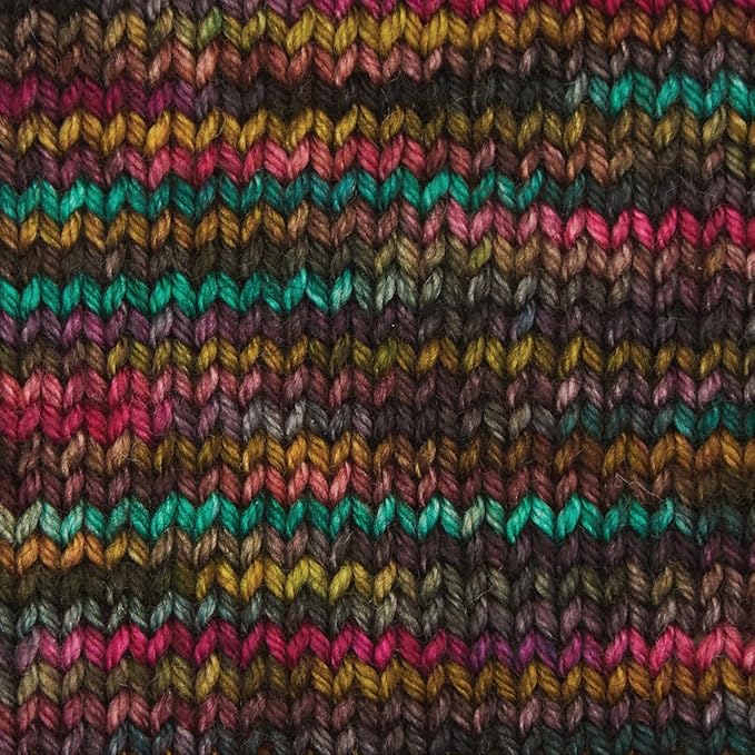 KnitPro Symfonie Fingering Weight Hand Dyed Variegated Yarn Skein | Extra Fine Merino Wool & Polyamide Blend for Knitting & Crocheting, Oeko-TEX Certified 400m, 100g | Terra Harvest Vine