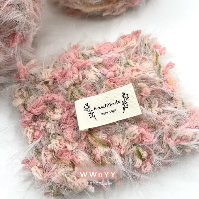 Hand Spun Art Yarn 6 Pack of 50g/Skein with Hand Blended Colorful Handmade for Jewelry Making, Junk Magazines Knitting Crafts Textile Decorative Tassels Card Making