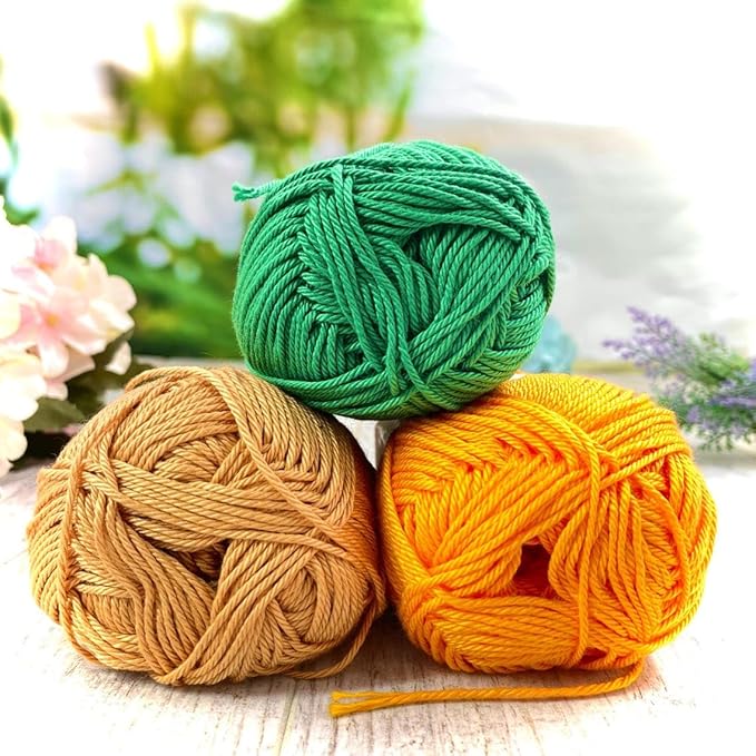 3 Skein/Pack Schachenmayr (SMC) Catania Originals Yarn, Each Ball 1.76 Oz (50gr) / 136 Yards (125 m), 100% Mercerized Cotton for Knitting and Crochet Yarn, Sport Weight, 420 - Monaco