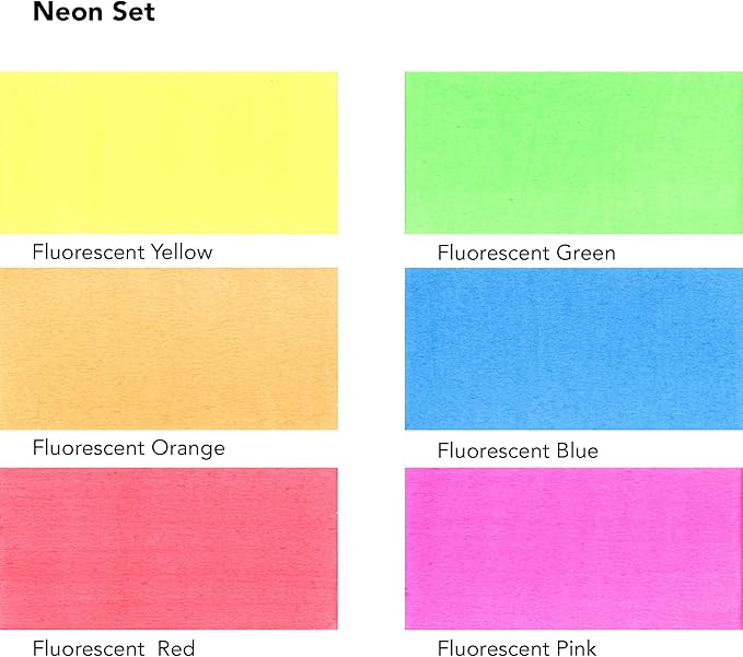 Daler Rowney FW ACR Ink Set 6X29.5ML NEON