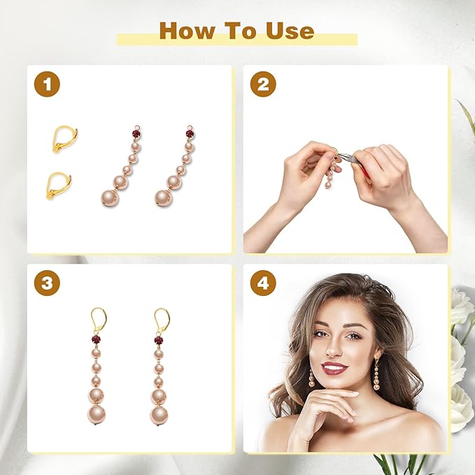 yaugkh 18k gold filled leverback french ear hooks hypoallergenic tarnish resistant dangle findings for jewelry making supplies