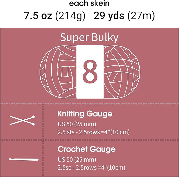 MABOZOO Tie Dye Chunky Yarn for Crocheting & Knitting, 8 Pack - Soft Plush Red Fluffy Jumbo Chenille Yarn,Giant Thick Fuzzy Bulky(29 yds, 8 oz Each Skein)