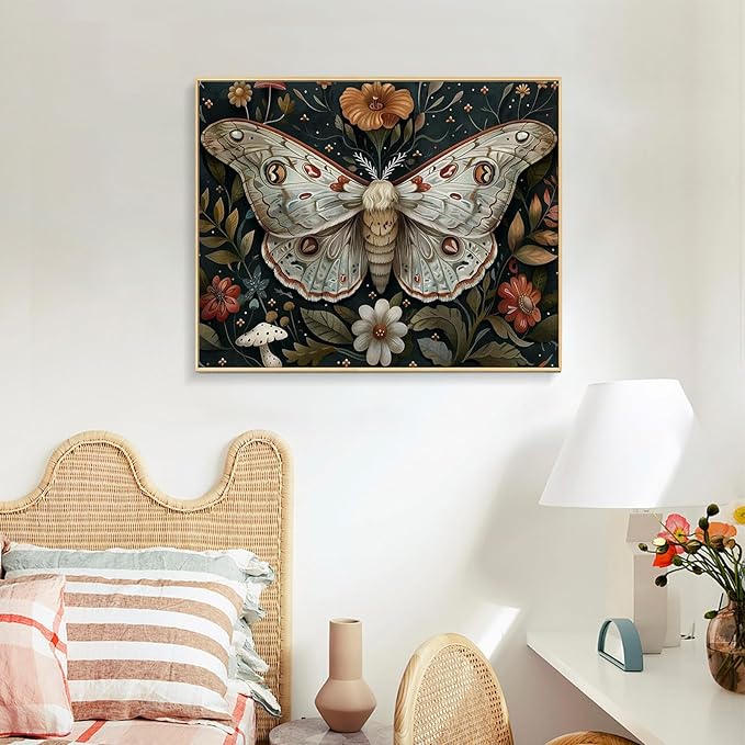 Offito Paint by Numbers Kit for Adults - Butterfly Acrylic Adult Paint by Number Kits on Canvas for Beginner, Butterfly DIY Oil Painting by Numbers for Adults Kit, Perfect for Home Decor Gift 16"x20"