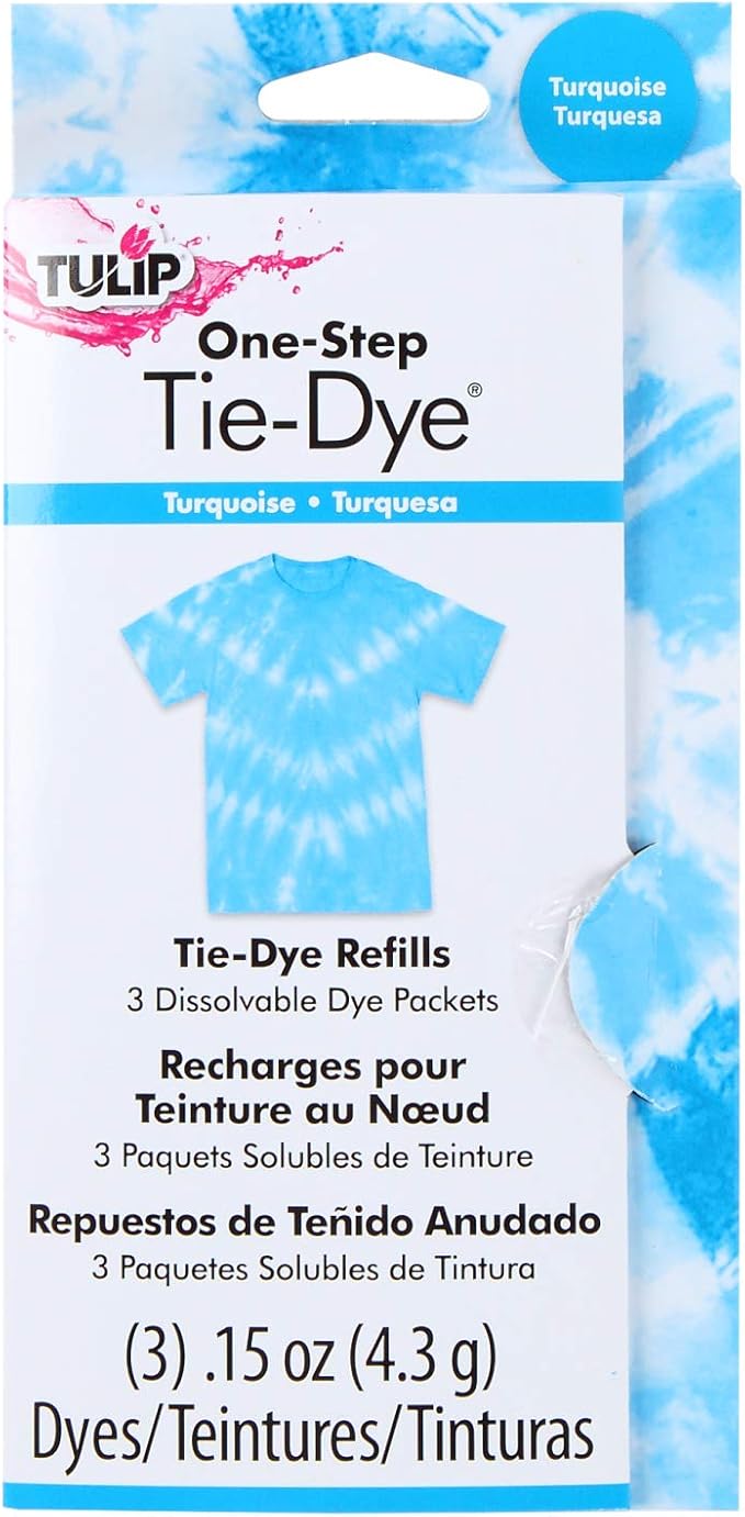Tulip One-Step Tie-Dye Kit Dye Refill Packs, Turquoise