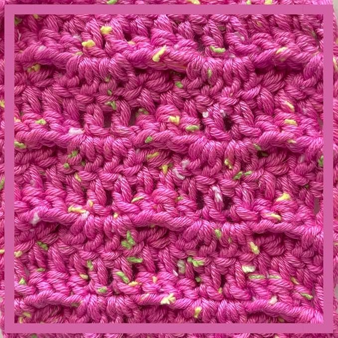 Tweed Twinkles Soft Baby Yarn for Crocheting, 8-Pack (696Yds / 400G), Free Patterns - Acrylic Baby Blanket Knitting Yarn with Flecks - Size 3 DK Light Worsted Weight - Fuchsia Pink