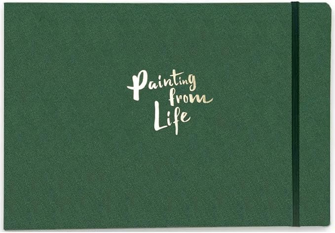 Handmade Watercolor Journal, 7.6x5.3'', 140lb/300gsm, Cold Press, 20 Sheets/40 Pages,Sketchbook,Travel Notebook, Suit for Watercolor/Pen Light Color/Gouache/Acrylic/Sketching