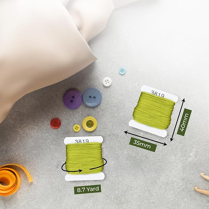 Embroidery Floss Kit and Refills - Cotton Threads - DMC Color Coding for Cross Stitch, String Crafts, Friendship Bracelets