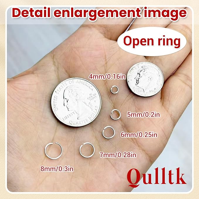 4600 Pcs Jump Rings for Jewelry Making Kit Gold & Silver, Open Rings with Opener Tools for Earrings, Keychains, Bracelet & Necklace Repair Supplies