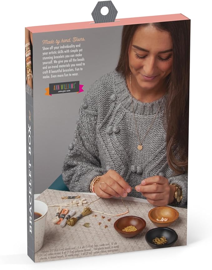 craft crush bracelet making kit - friendship bracelet kit, jewelry making supplies, arts and crafts, sleepover activities, bracelets for teen girls, ages 13+