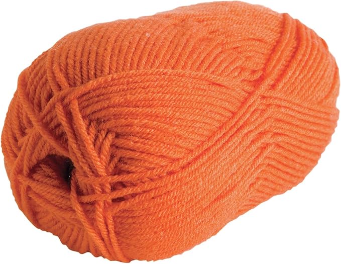 Knit Picks Brava Orange 100% Acrylic Worsted Weight Soft Yarn for Knitting, Crocheting, Knitting Machine use, Medium Weight 4 Yarn for Washable Projects (Orange)