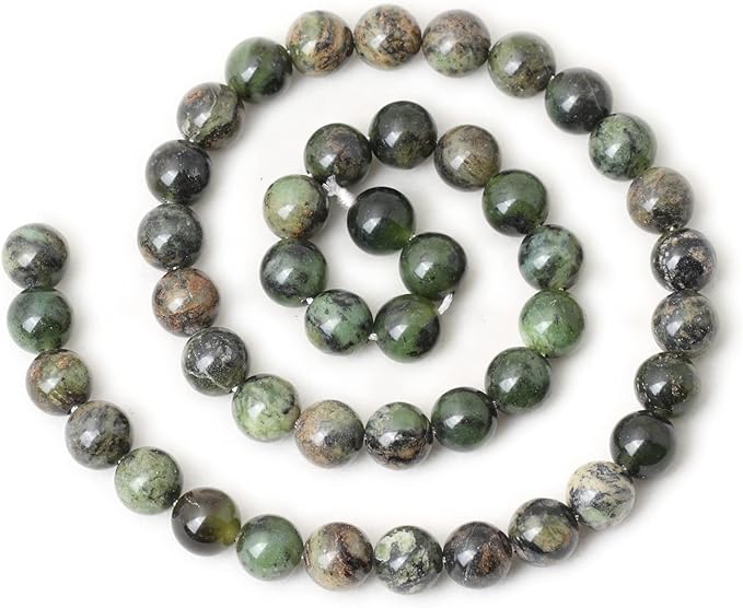 cheavian 45pcs 8mm natural chrysoprase round loose beads for jewelry making 1 strand 15"