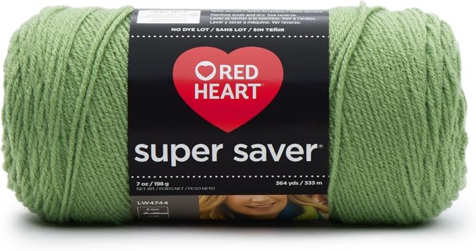 RED Heart E300.0624 Super Saver Yarn, Tea Leaf