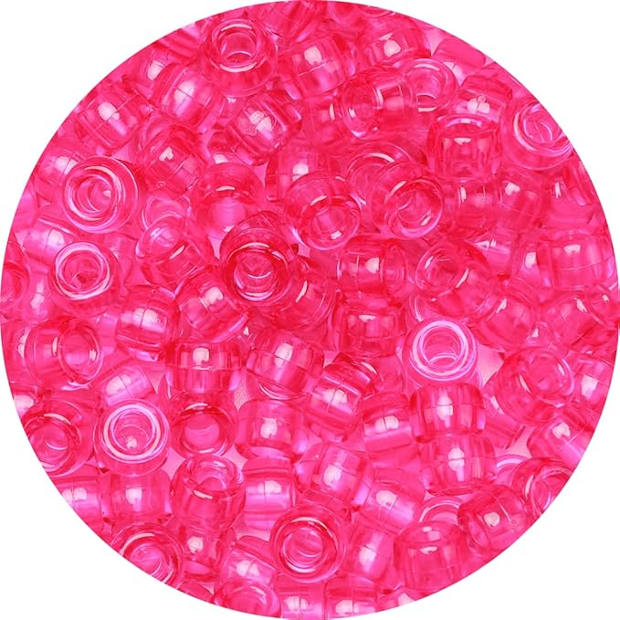 eppingwin beads and bead assortments (1000 pony beads-magenta tranparent)…
