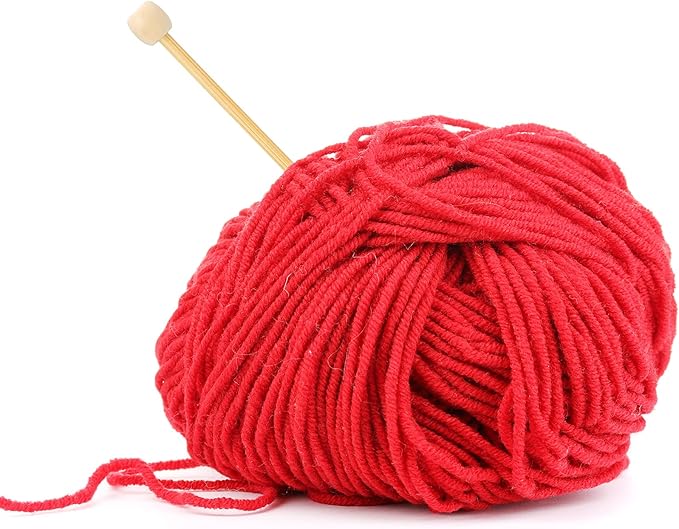 Luinabio 20 Pcs Bamboo Crochet Marking Pins Smooth Single Pointed Knitting Needles 2.75 Inch Mini Pins Knitting Accessories for Beginners DIY Craft Making Crochet Supplies(Natural Color)