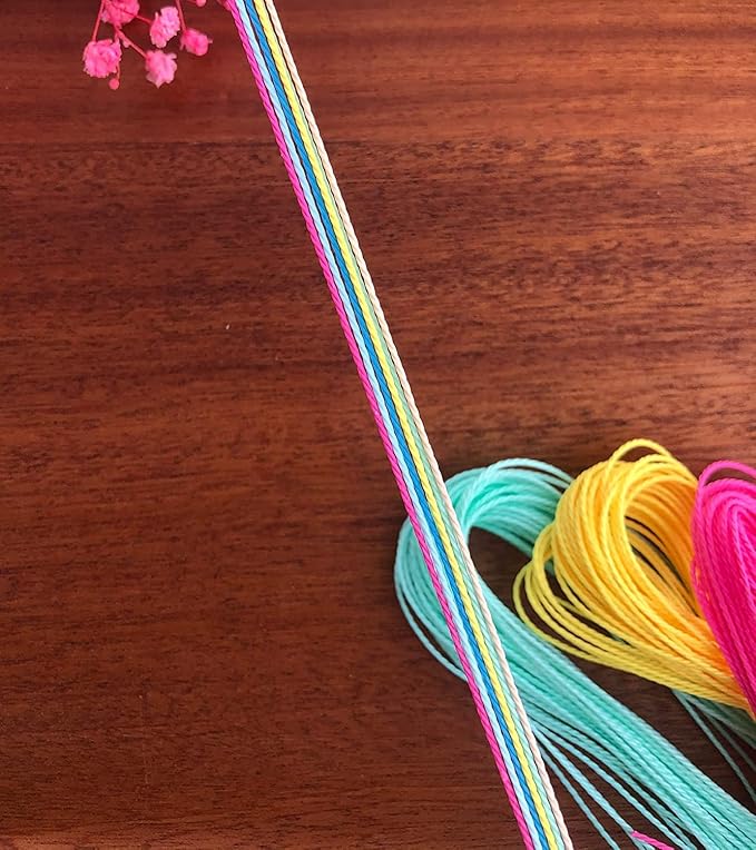 400m 40 Colors 1mm Waxed Polyester Cord Bracelet Cord Wax Coated String for Bracelets Waxed Thread for Jewelry Making Waxed String for Bracelet Making 10m for Each Color