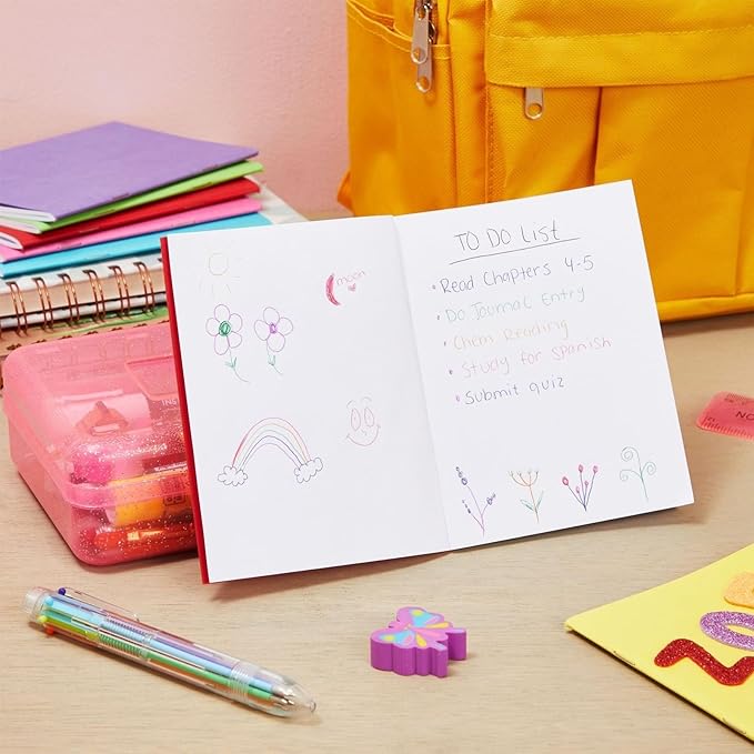 paper junkie 24 pack blank books for kids to write stories, a6 colorful notebooks bulk, 4.3x5.5 in unlined travel journals scrapbooks for students sketching