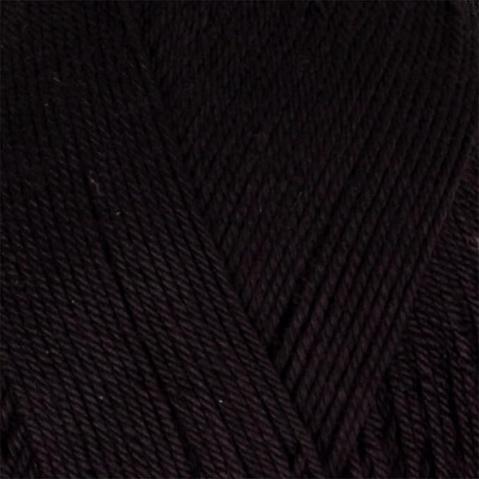 Estako Dream, (4 Skeins Pack) 100% Microfiber Acrylic Yarn, Soft, Super Fino/Fingering Weight (1) for Crochet and Knitting (4 x 3.5 Oz) / (4 x 382 Yrds) (70978 - Black)