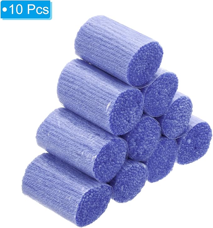 PATIKIL 10 Rolls Latch Hook Yarn Kit, Precut Rugs Yarn for Making Crochet Bundles, Tapestry DIY Craft for Adults Beginners, Dark Purple