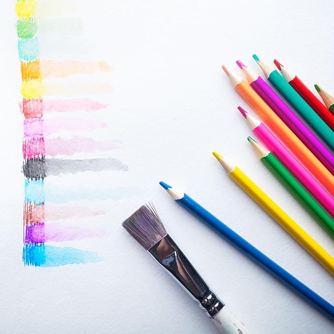 PATIKIL Watercolor Pencils, Purple Color Pencil Set Sketch Coloring Drawing Colored Pencils Bulk Artist Drawing Supplies for Adult Coloring Book Blending, 3 Pcs