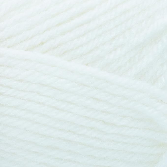 Lion Brand Yarn (1 Skein) Vanna's Choice Yarn, White, 3.5 Ounces