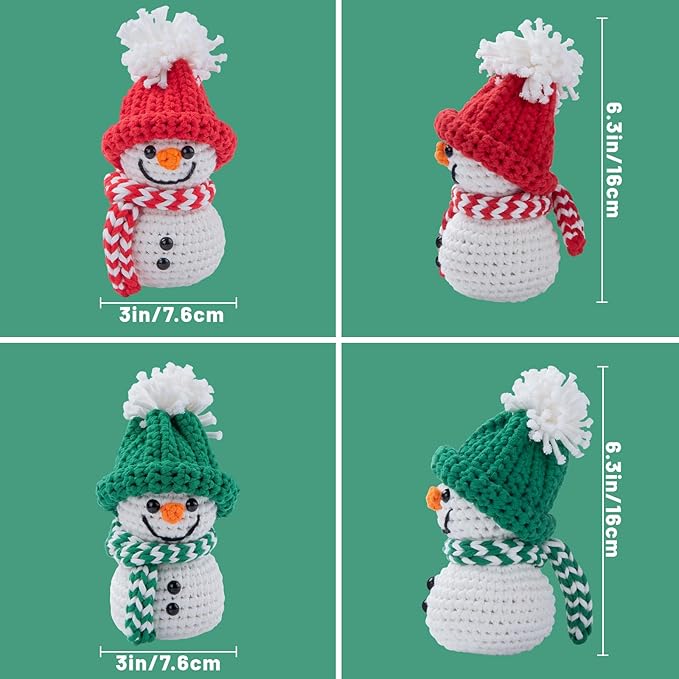 EOKPHULL Crochet Kit for Beginners, Easy DIY Crochet & Knitting Kit for Adults with Step-by-Step Video Tutorials, Yarns, Stuffing, Crochet Hook and Accessories, Crochet Craft Set