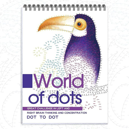 Dot-to-Dot Books for Adults: 30 Easy Dot to Dot Patterns for Stress Relief - Lifeline Flow Art Dot Book, Spiral Bound, Single-Sided Print, Dots Art Gift for Women