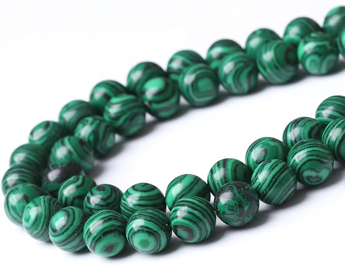 Turquoise Stone Beads for Jewelry Making DIY Gemstone Round Crystal Bracelet Necklace 1 Strand 15.5inch 45PCS 8MM
