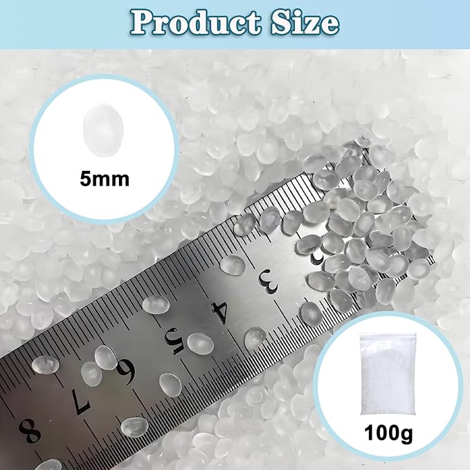 Poly Pellets Weighted Stuffing Beads, Stuffing Beads Polyethylene Filler Beads Craft 100g/3.52oz Weighted Beads
