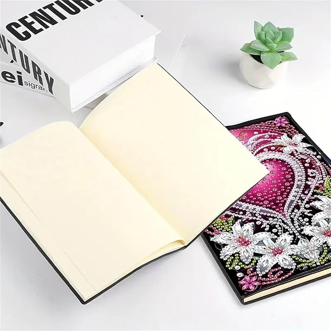 Diamond Painting Notebook for Adults, A5 Diamonds Art Journal and DIY Sketchbook, Diamond Art Kit Supplies,Gift for Beginners, Craft Lovers, Artists. (Love)