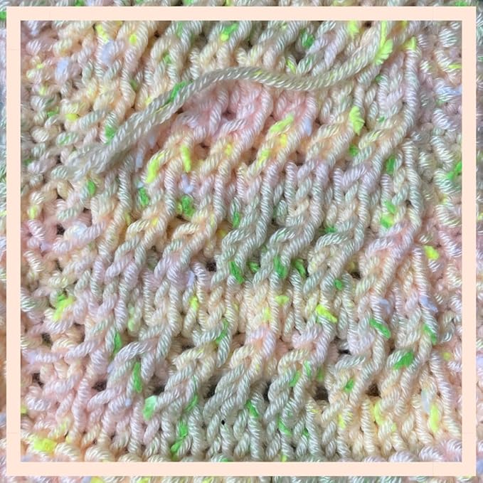Tweed Twinkles Soft Baby Yarn for Crocheting, 8-Pack (696Yds / 400G), Free Patterns - Acrylic Baby Blanket Knitting Yarn with Flecks - Size 3 DK Light Worsted Weight - Pale Peach