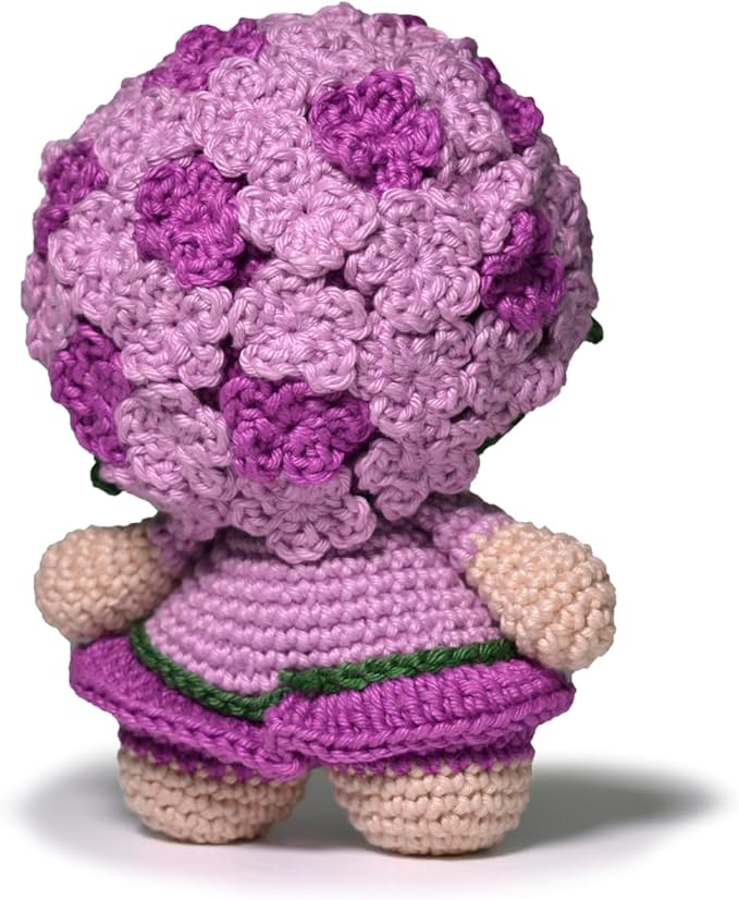 Circulo Amigurumi Crochet Kit - Too Cute - All Included, Easy Instructions - Crochet Kit for Intermediate - Crochet Set - Character Crochet Kit, Premium Amigurumi Yarn for Crocheting - Violet