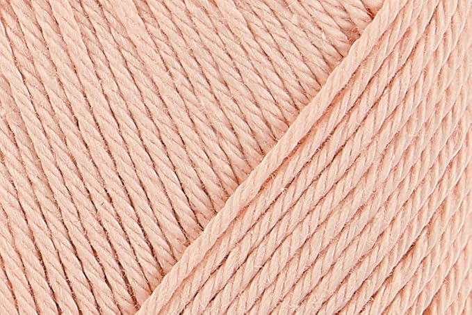 4 Skein/Pack Schachenmayr (SMC) Catania Originals Yarn, Each Ball 1.76 Oz (50gr) / 136 Yards (125 m), 100% Mercerized Cotton for Knitting and Crochet Yarn, Sport Weight, 263 - Soft Apricot