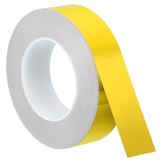 uxcell Metallic Tape, 1.38 in x 164 ft Self Adhesive Metalized Polyester Film Tape Waterproof Shiny Washi Tape for Walls Graphic Arts Gifts Wrapping Crafts Decoration, Gloss Gold