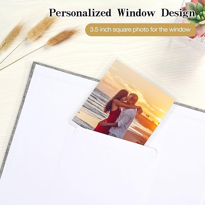 Mublalbum 8.5x11 Inch DIY Scrapbook Photo Album with 40 Plastic Sleeves 80 Pages Top-Loading Protectors, Linen Cover 3-Ring Binder for Baby Wedding Travel and DIY Projects (Red)