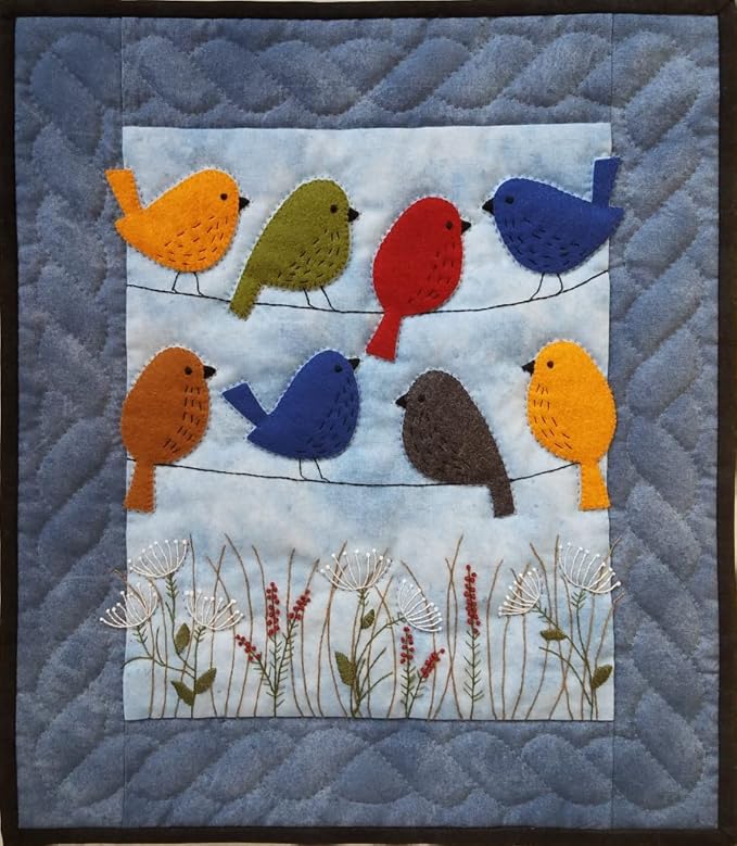 Rachel's of Greenfield Wall Quilt KIT WI, Bird On Wires (K0421)