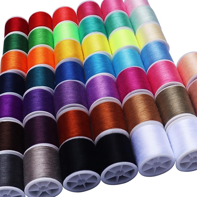 45 spools Sewing Thread Kits Polyester for Hand & Machine Sewing,100yards Each,Total 4500yards