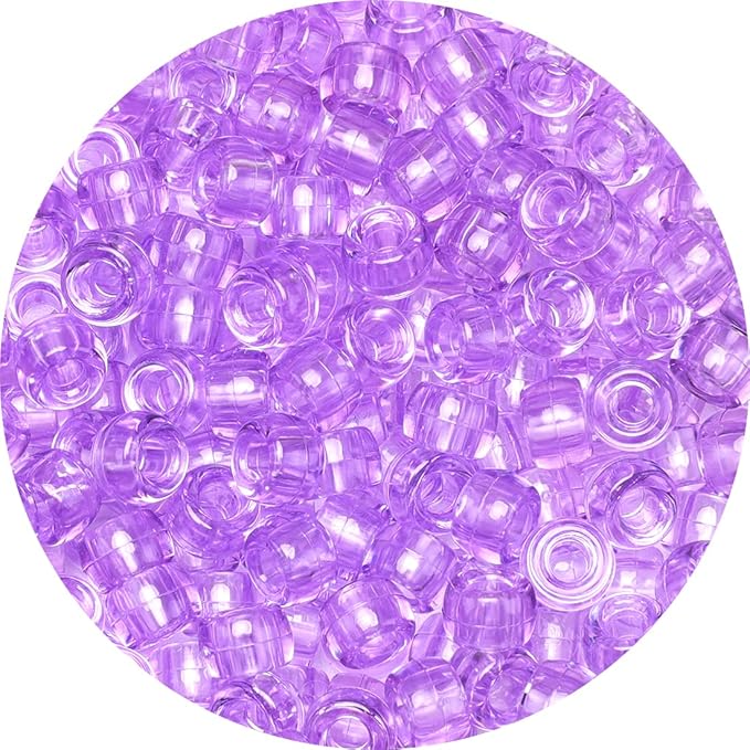 eppingwin beads and bead assortments (1000 pony beads-light purple transparent)…