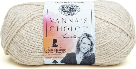 (1 Skein) Lion Brand Yarn Vanna's Choice Yarn, Linen