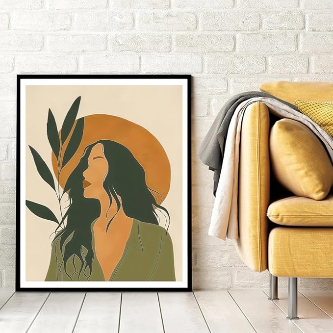 Natuyalo Bohemian Woman Paint by Numbers Kit for Adults - Boho Style Paint by Numbers on Canvas, DIY Acrylic Paint by Number Kits for Wall Hanging Home Decor Gift 16x20 inch
