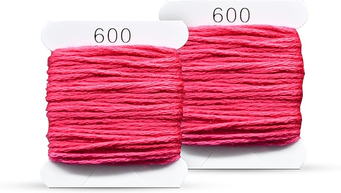 Embroidery Floss Kit and Refills - Cotton Threads - DMC Color Coding for Cross Stitch, String Crafts, Friendship Bracelets