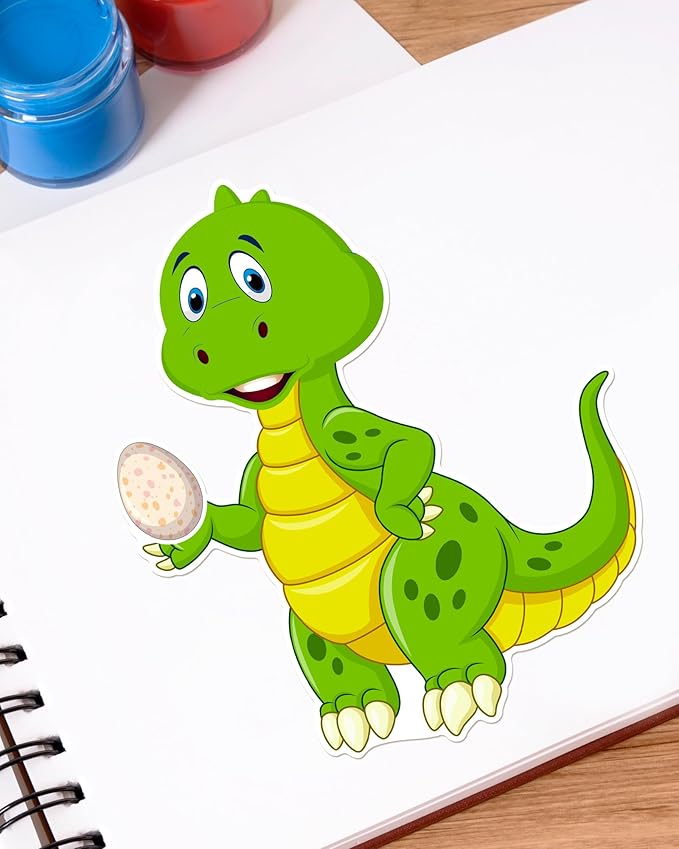 aowplc 30 sheets make a dinosaur stickers for kids fun mix 'n match craft for party favors & activities