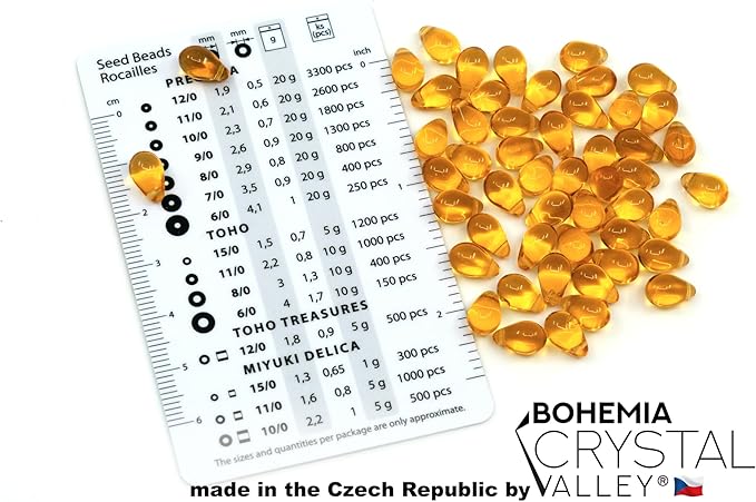 Czech 50-Piece Glass Beads, 6x9mm, Teardrop Amber Topaz Orange Transparent