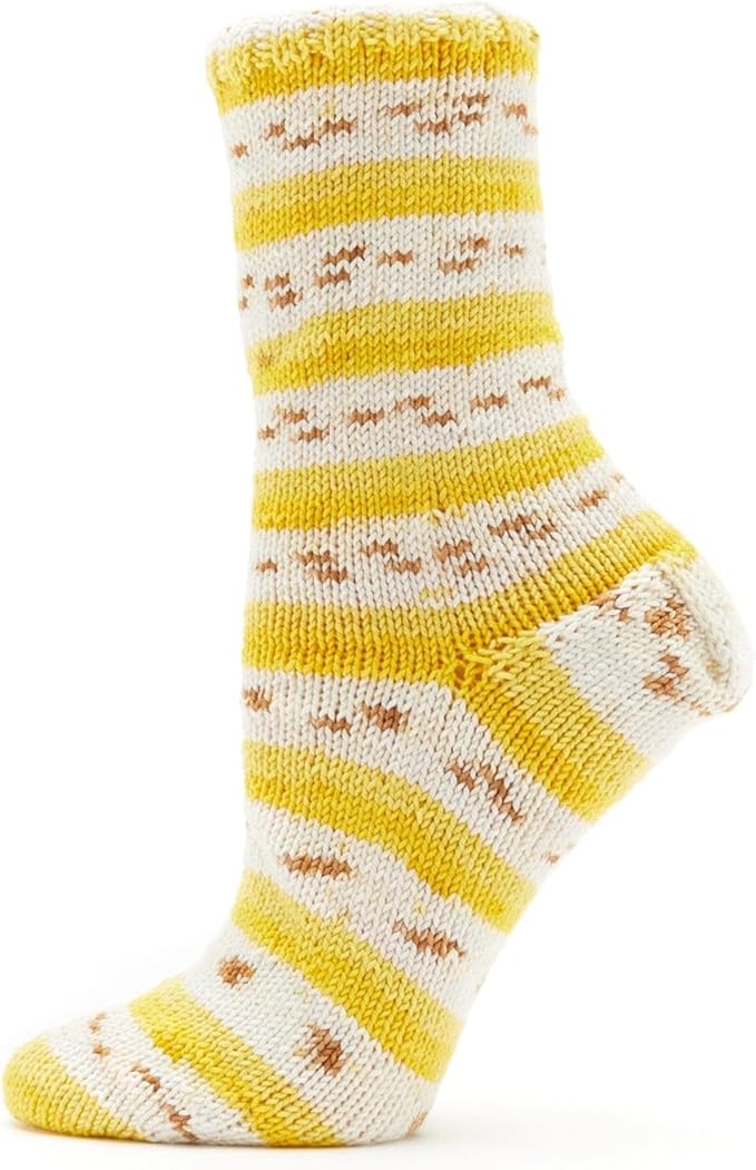 Premier Yarns Fruits, Acrylic Sock Yarn, 2-Pack Bundled with Bella's Crafts Stitch Markers (Banana)